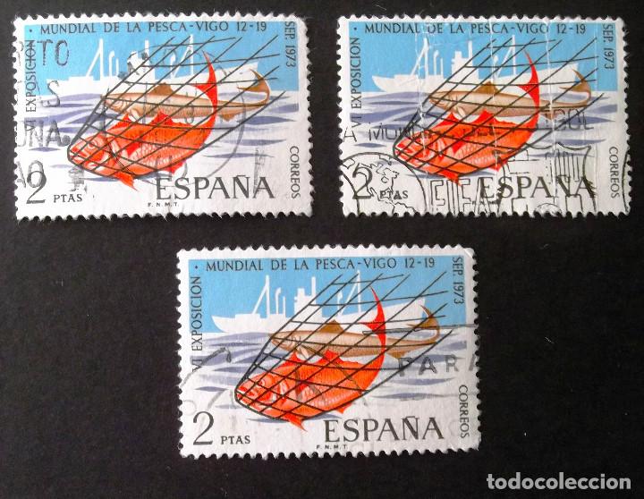 Sellos: 2144, TRES SERIES USADAS. PESCA, VIGO. - Foto 1