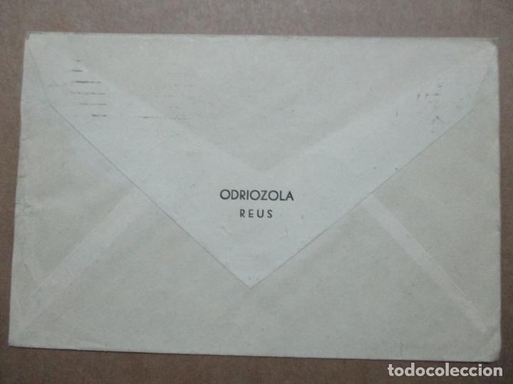 Sellos: circulada 1955 de reus tarragona a madrid - Foto 2
