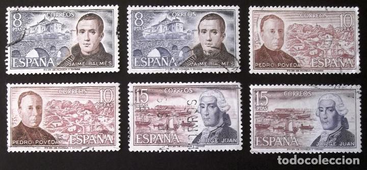 Sellos: 2180-2, DOS SERIES EN USADO. PERSONAJES. - Foto 1
