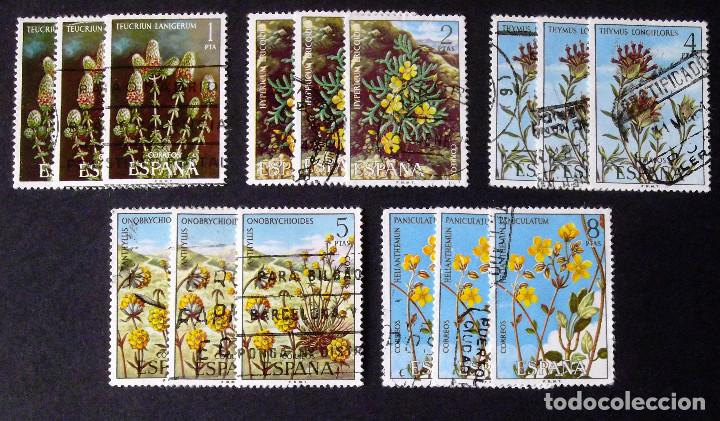 Sellos: 2220-4, TRES SERIES EN USADO. FLORA. - Foto 1