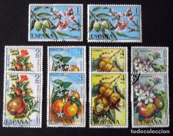 Sellos: 2254-8, DOS SERIES EN USADO. FLORA. - Foto 1