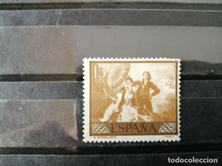 Stamps: EDIFIL 1210 - VALOR FACIAL 15 CTS - A&Ntilde;O 1958 - EL QUITASOL - GOYA - DIA DEL SELLO