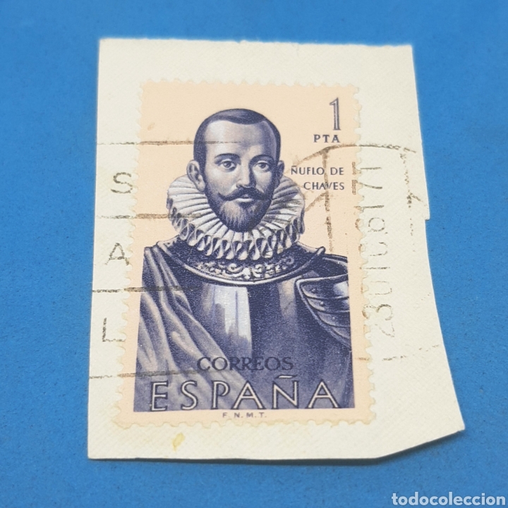 Sellos: (CF.01) SELLO ESPA&Ntilde;A. &Ntilde;UFLO DE CHAVES. Pegado - Foto 1