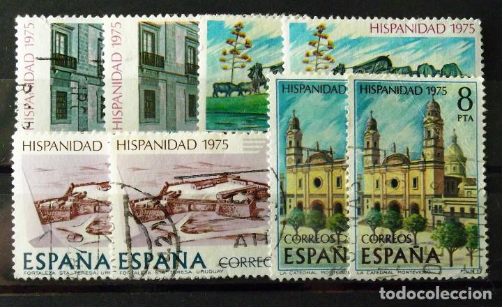 Sellos: 2293-6, DOS SERIES EN USADO. URUGUAY. - Foto 1