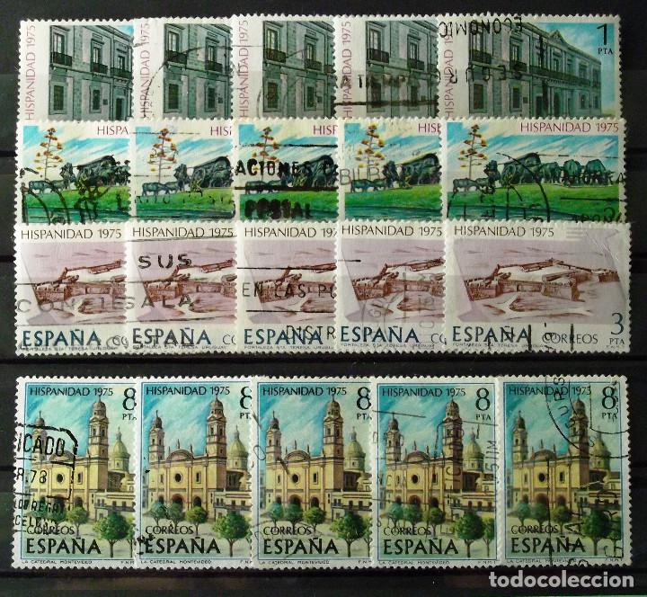 Sellos: 2293-6, CINCO SERIES EN USADO. URUGUAY. - Foto 1