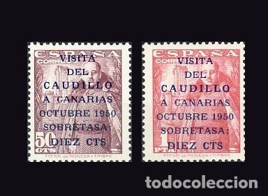 Sellos: 1088/89  CANARIAS TERRESTRE  2&Acirc;&ordf; TIRADA.  CN - Foto 1
