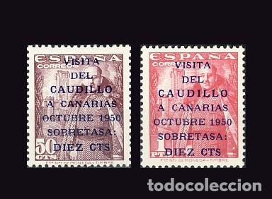Sellos: 1088/89   CANARIAS TERRESTRE  2&Acirc;&ordf; TIRADA.  BC - Foto 1