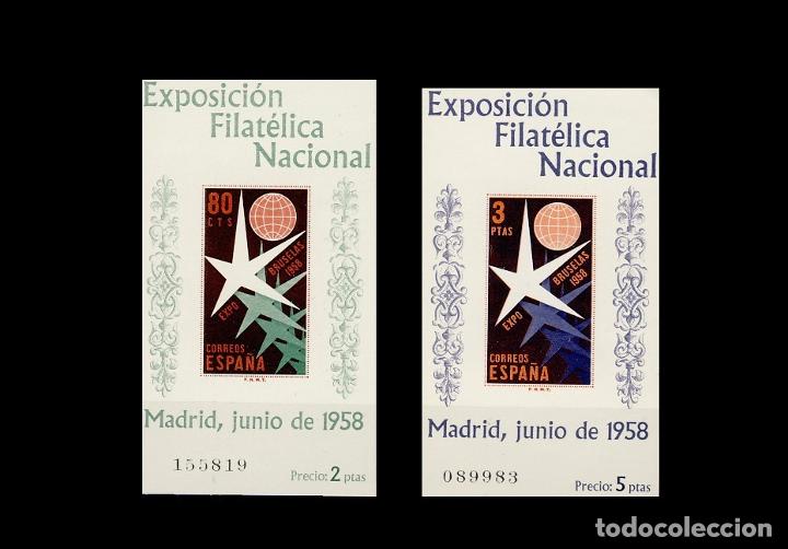 Sellos: 1222/23  HOJA BLOQUE EXPOSICION DE BRUSELAS - Foto 1