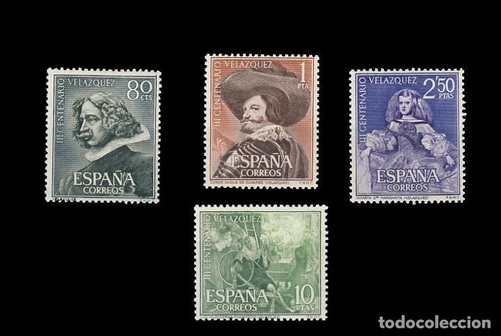 Sellos: 1340/43  III CENTENARIO DE LA MUERTE DE VELAZQUEZ - Foto 1
