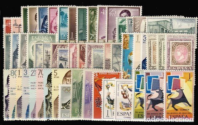 Sellos: A&Atilde;&plusmn;o completo 1965 sin escudos. - Foto 1