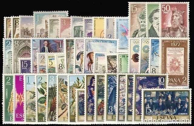 Sellos: A&Atilde;&plusmn;o completo 1972 - Foto 1