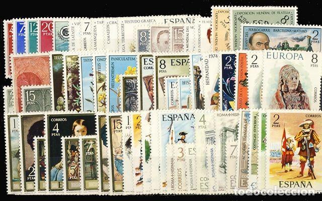 Sellos: A&Atilde;&plusmn;o completo 1974 - Foto 1