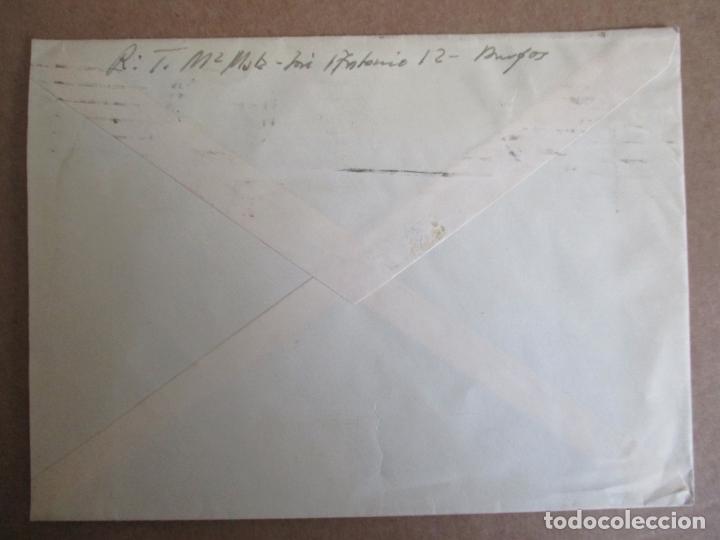 Sellos: CIRCULADA 1954 DE BURGOS A MADRID BLOQUE CID - Foto 2