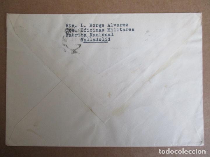 Sellos: CIRCULADA 1951 DE VALLADOLID A CENTROFIL  MADRID - Foto 2