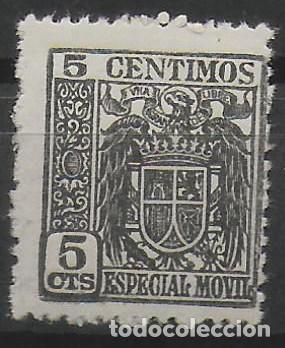 Stamps: Sello timbre fiscal especial movil 5 c&eacute;ntimos (01)