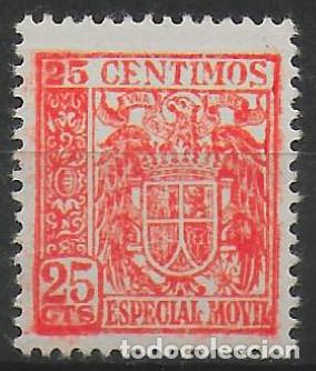 Stamps: Sello timbre fiscal especial movil 25 c&eacute;ntimos (02)