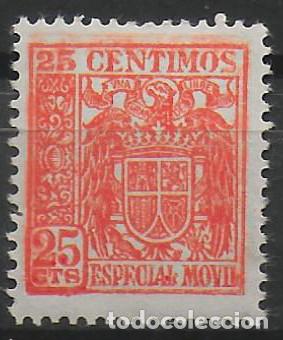 Stamps: Sello timbre fiscal especial movil 25 c&eacute;ntimos (12)