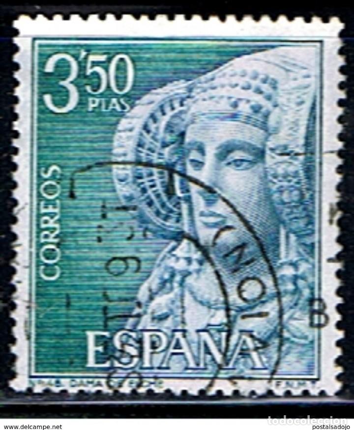 Sellos: ESPA&Ntilde;A // EDIFIL 1937 // 1969 ... USADO - DAMA DE ELCHE - Foto 1