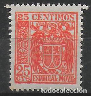 Sellos: Sello timbre fiscal especial movil 25 c&eacute;ntimos (25)