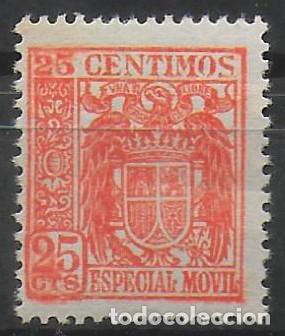 Sellos: Sello timbre fiscal especial movil 25 c&eacute;ntimos (33)