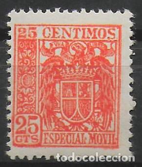 Sellos: Sello timbre fiscal especial movil 25 c&eacute;ntimos (37)