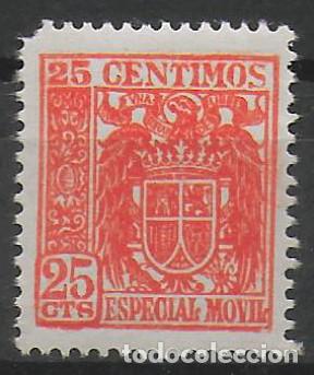 Sellos: Sello timbre fiscal especial movil 25 c&eacute;ntimos (45)