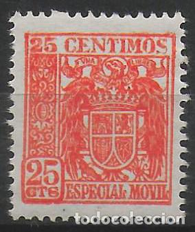 Sellos: Sello timbre fiscal especial movil 25 c&eacute;ntimos (50)
