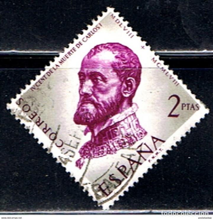 Sellos: ESPA&Ntilde;A // EDIFIL 1230  // 1958 ... USADO - Foto 1