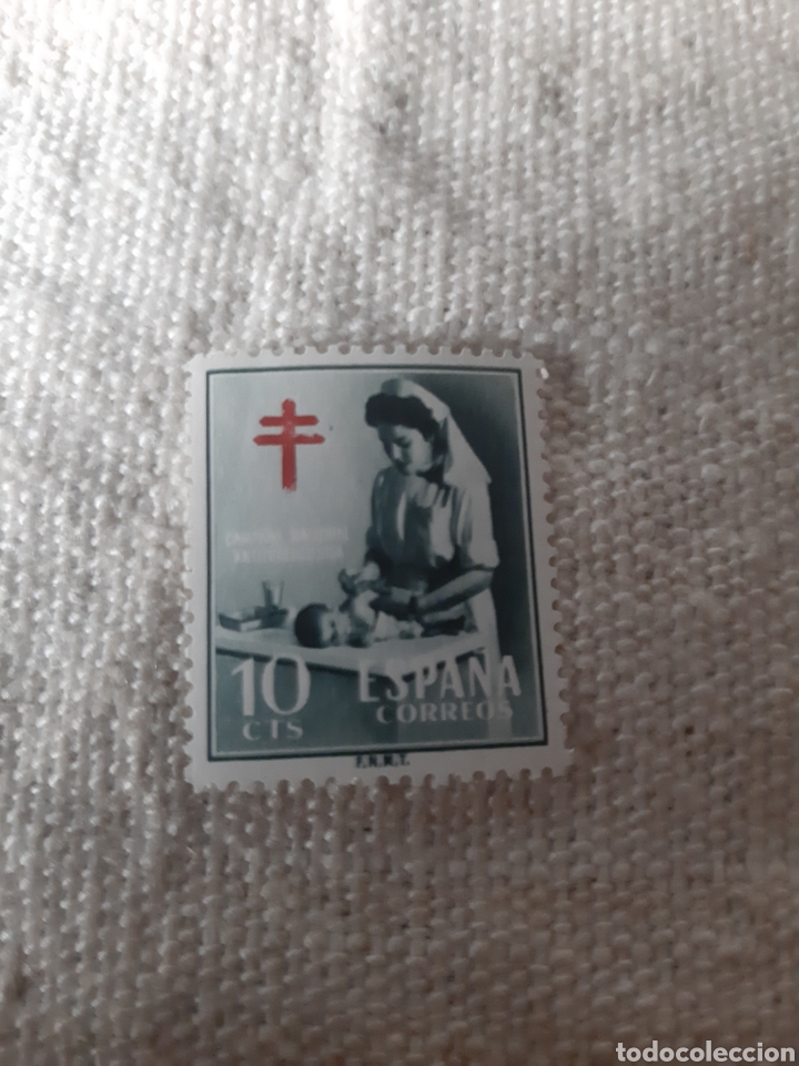 Sellos: Espa&ntilde;a edifil 1122 pro Tuberculosos 10 ctmos - Foto 1
