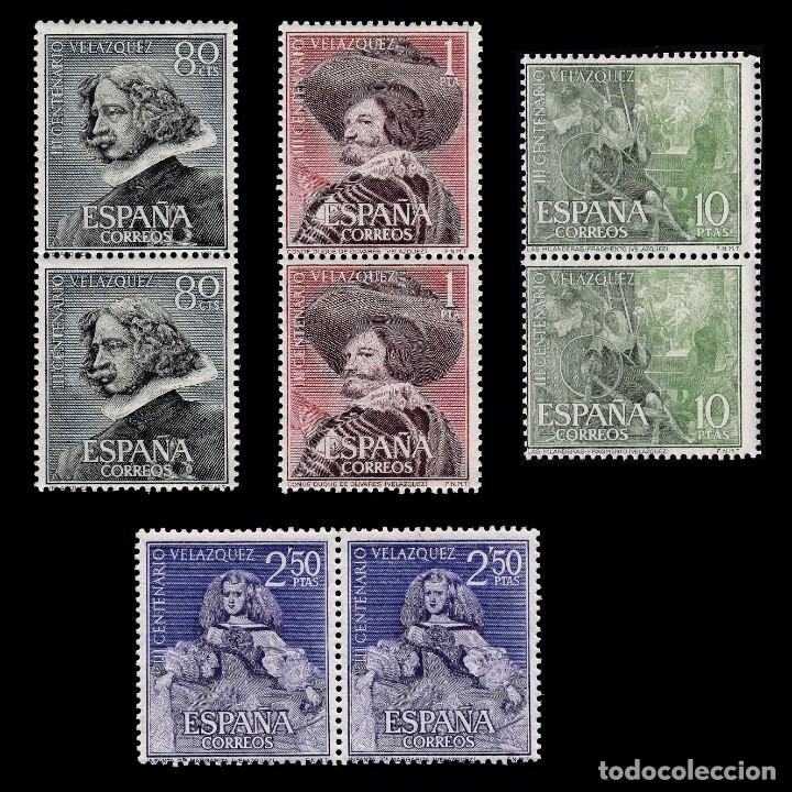 Sellos: ESPA&Ntilde;A.1961.Velazquez.Serie Blq 2.MNH Edifil 1340-1343