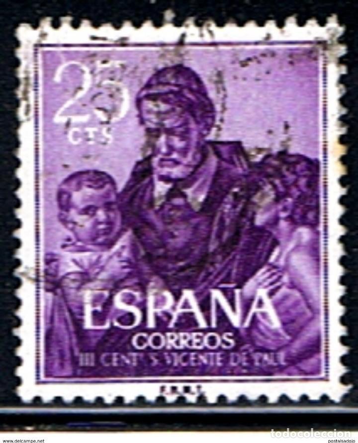 Sellos: ESPA&Ntilde;A // EDIFIL 1296  // 1960  ... USADO - Foto 1