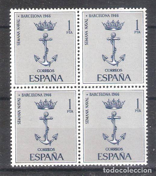 Sellos: ESPA&Ntilde;A n&ordm; 1737** en bloque de 4. Semana naval. Completa - Foto 1