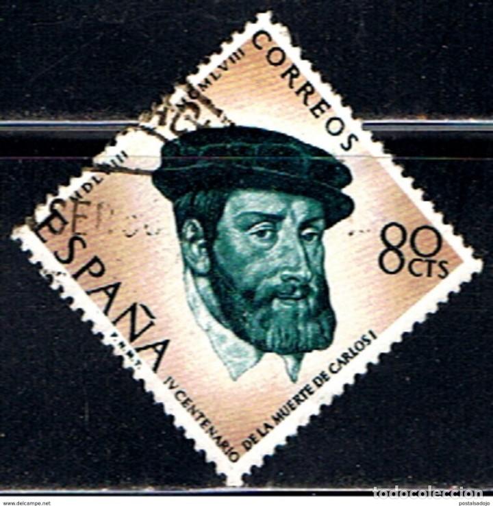 Sellos: ESPA&Ntilde;A // EDIFIL 1227 // 1958 ... . USADO - Foto 1