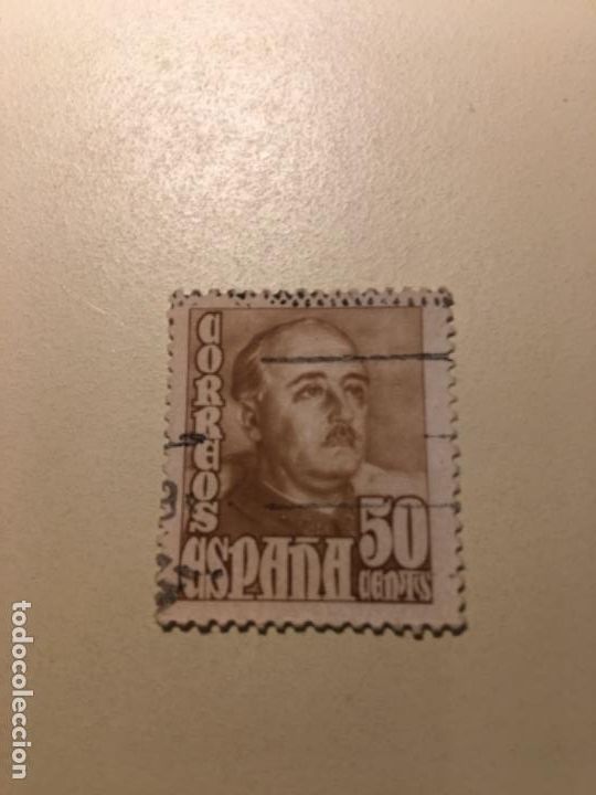 Sellos: Sello Franco 50 c&eacute;ntimos matasellado - Foto 1