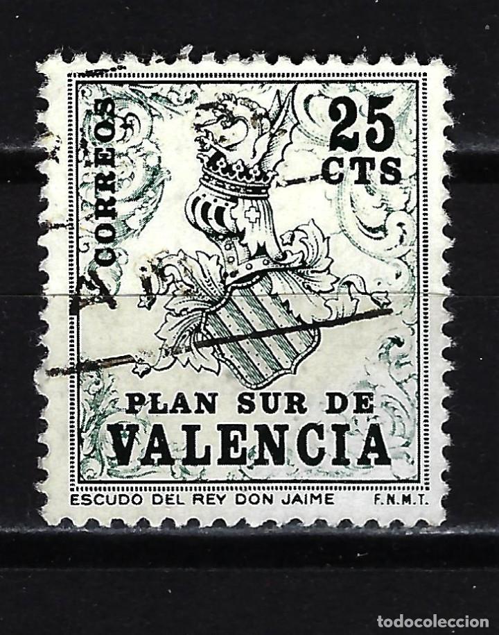 Sellos: 1963 Espa&ntilde;a Plan Sur de Valencia - Edifil 1 - Usado - Foto 1