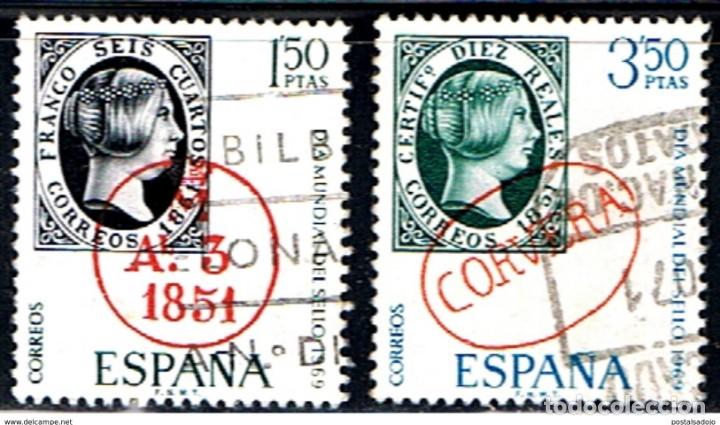 Sellos: ESPA&Ntilde;A // EDIFIL 1922,1923 // 1969 .... USADO - Foto 1