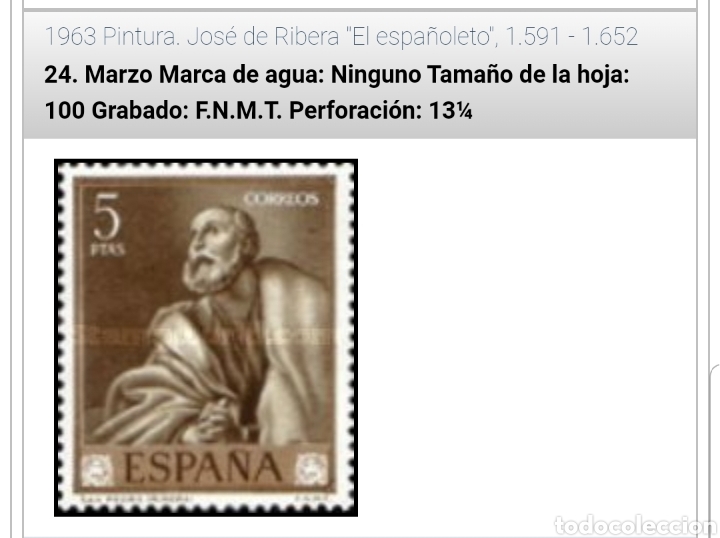 Sellos: Sello Espa&ntilde;a 1963 - Foto 2