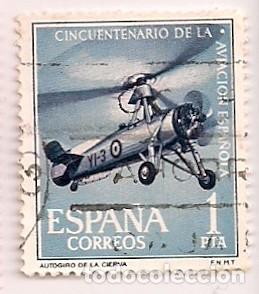 Sellos: ED. 1401. AVIACI&Oacute;N ESPA&Ntilde;OLA 1961. USADO - Foto 1