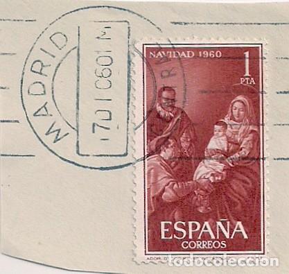 Sellos: ED. 1325. NAVIDAD 1960 MATASELLO DE MADRID - Foto 1