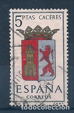 Sellos: ED. 1415. ESCUDO DE C&Aacute;CERES. USADO - Foto 1