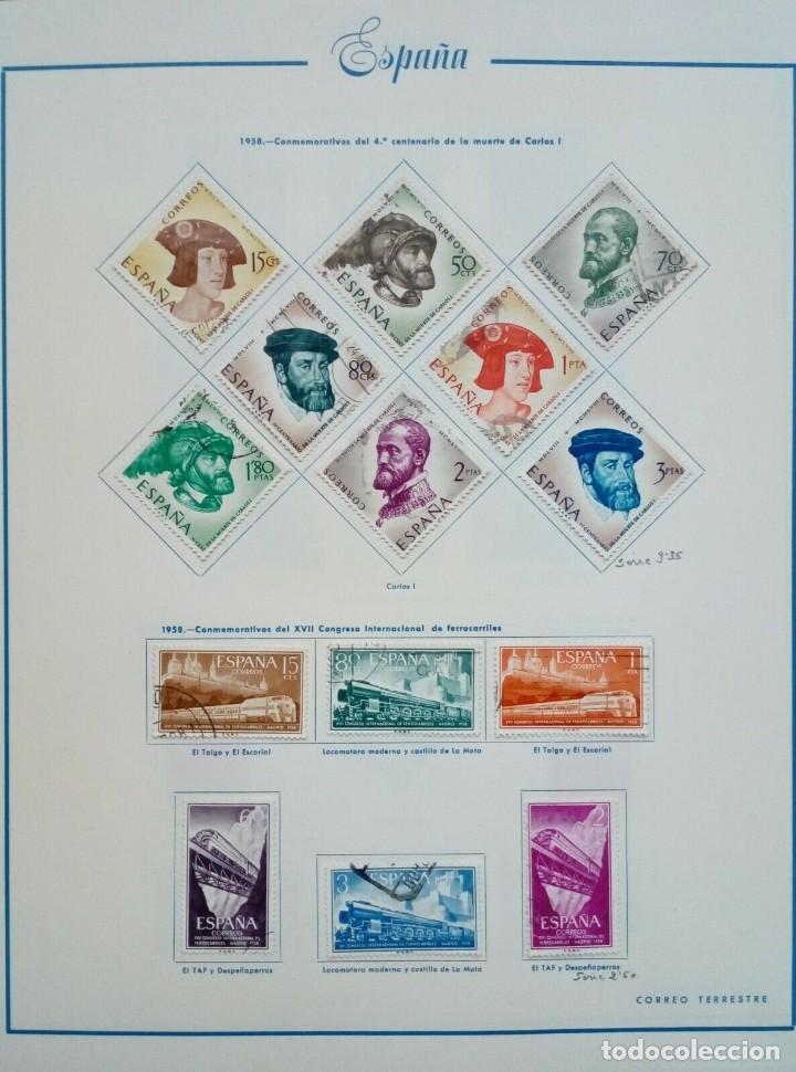 Sellos: ESPA&Ntilde;A USADOS 1958 - Foto 1