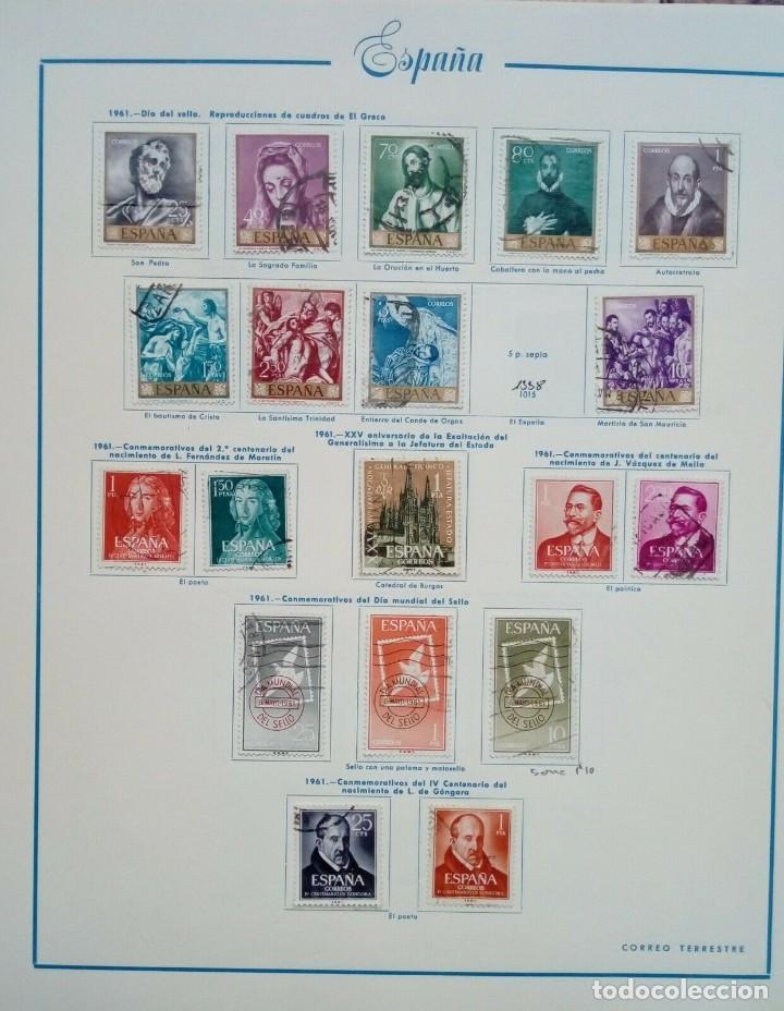 Sellos: ESPA&Ntilde;A USADOS 1961 - Foto 1