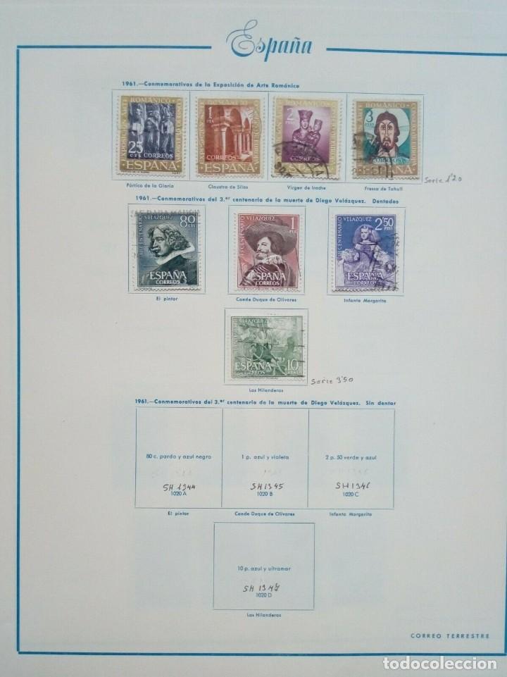 Sellos: ESPA&Ntilde;A USADOS 1961 - Foto 1