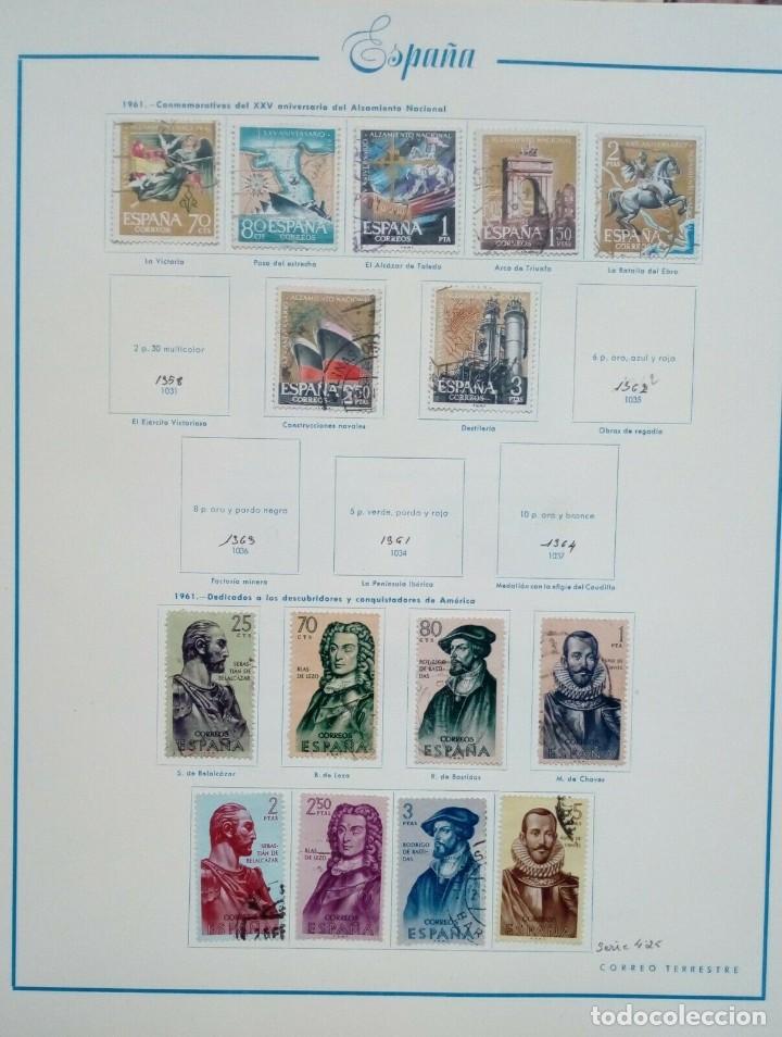 Sellos: ESPA&Ntilde;A USADOS 1961 - Foto 1