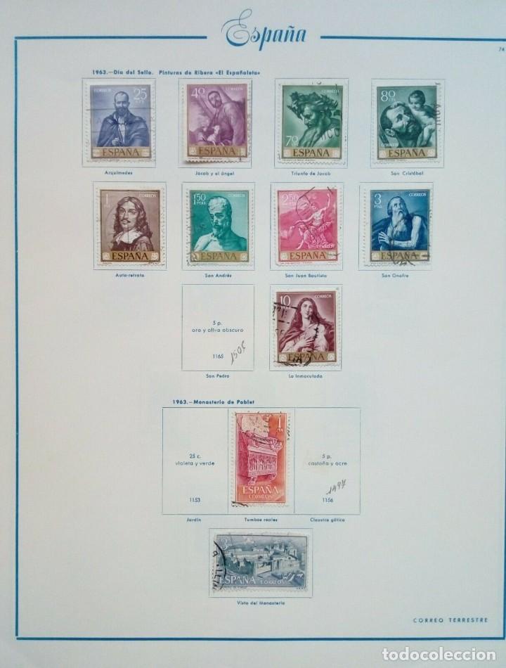 Sellos: ESPA&Ntilde;A USADOS 1963 - Foto 1