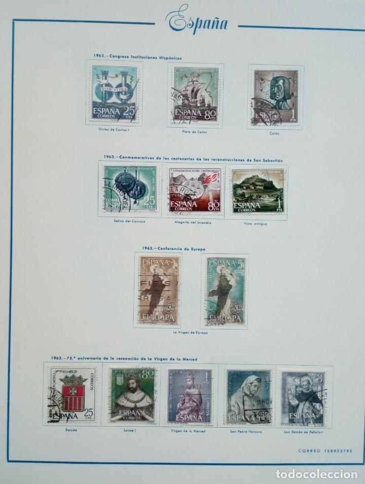 Sellos: ESPA&Ntilde;A USADOS 1963 - Foto 1