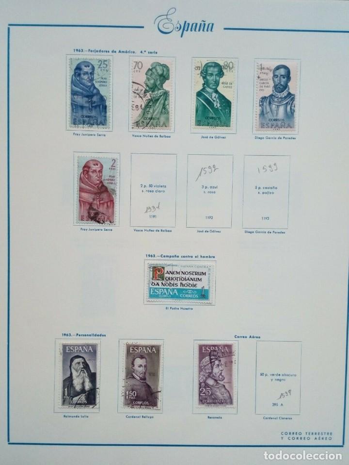 Sellos: ESPA&Ntilde;A USADOS 1963 - Foto 1