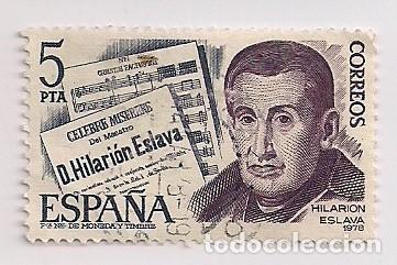 Sellos: ED. 2456. HILARI&Oacute;N ESLAVA. USADO - Foto 1
