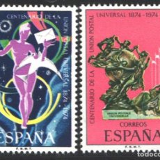 Francobolli: ESPAÑA, 1974 EDIFIL Nº 2211 / 2212 /**/, CENTENARIO DE LA UNIÓN POSTAL UNIVERSAL. Lote 203301158