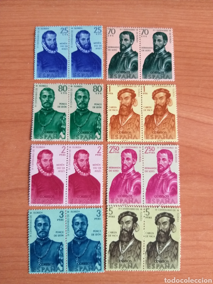 Selos: Forjadores de Am&eacute;rica 1960 Serie I Espa&ntilde;a. Edifil 1298/05